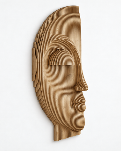 Parametric Half-Face Sculpture