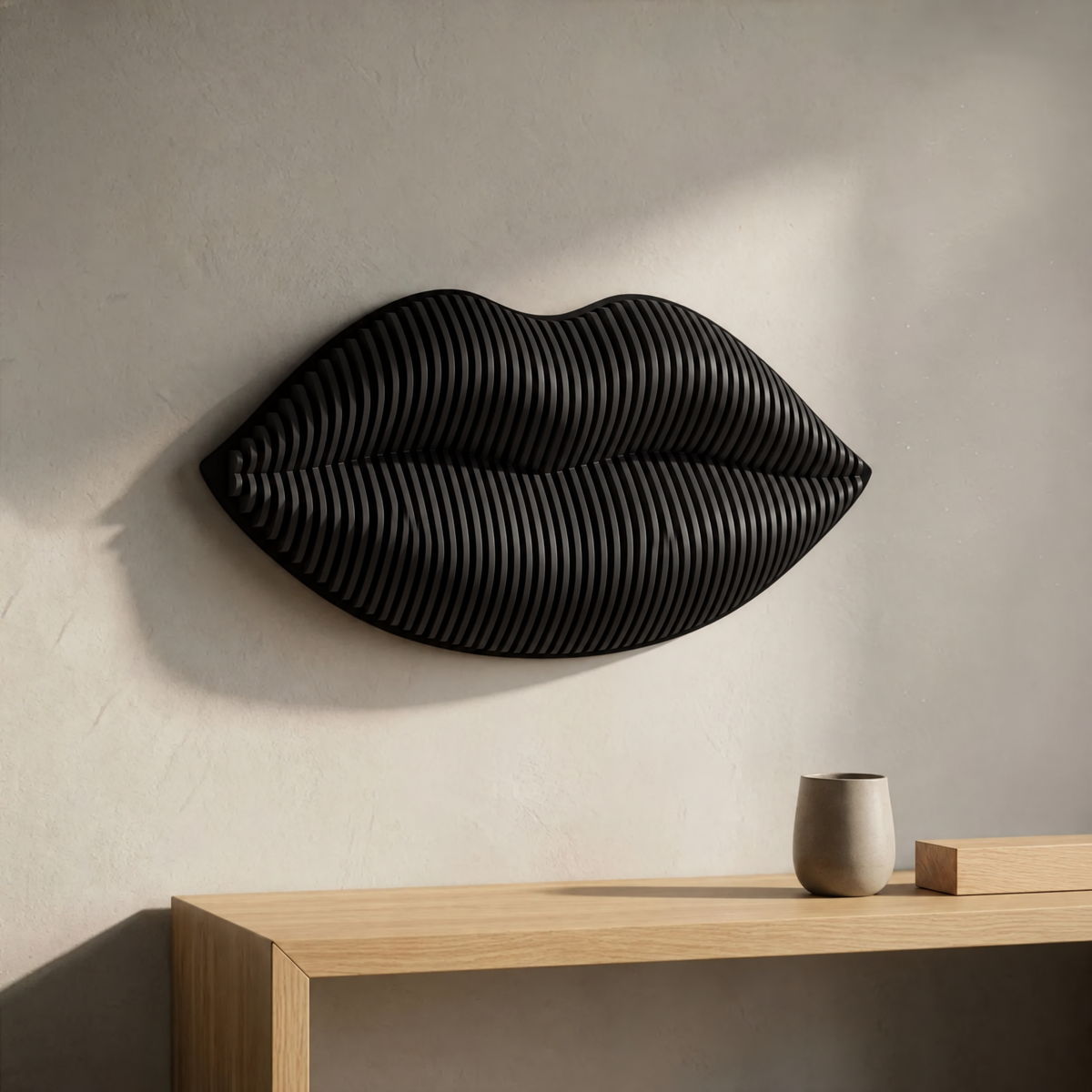 Parametric Lips Wall Art