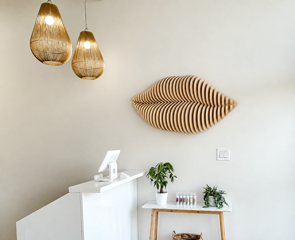 Parametric Lips Wall Art