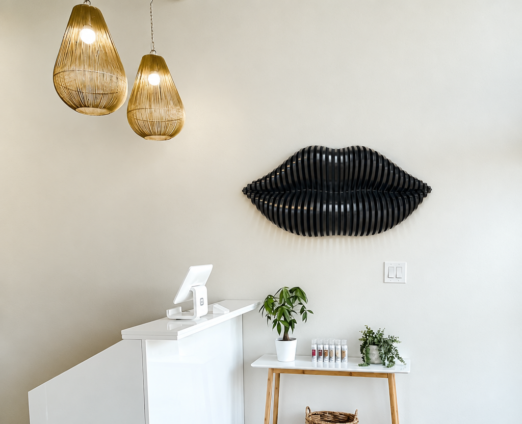 Parametric Lips Wall Art
