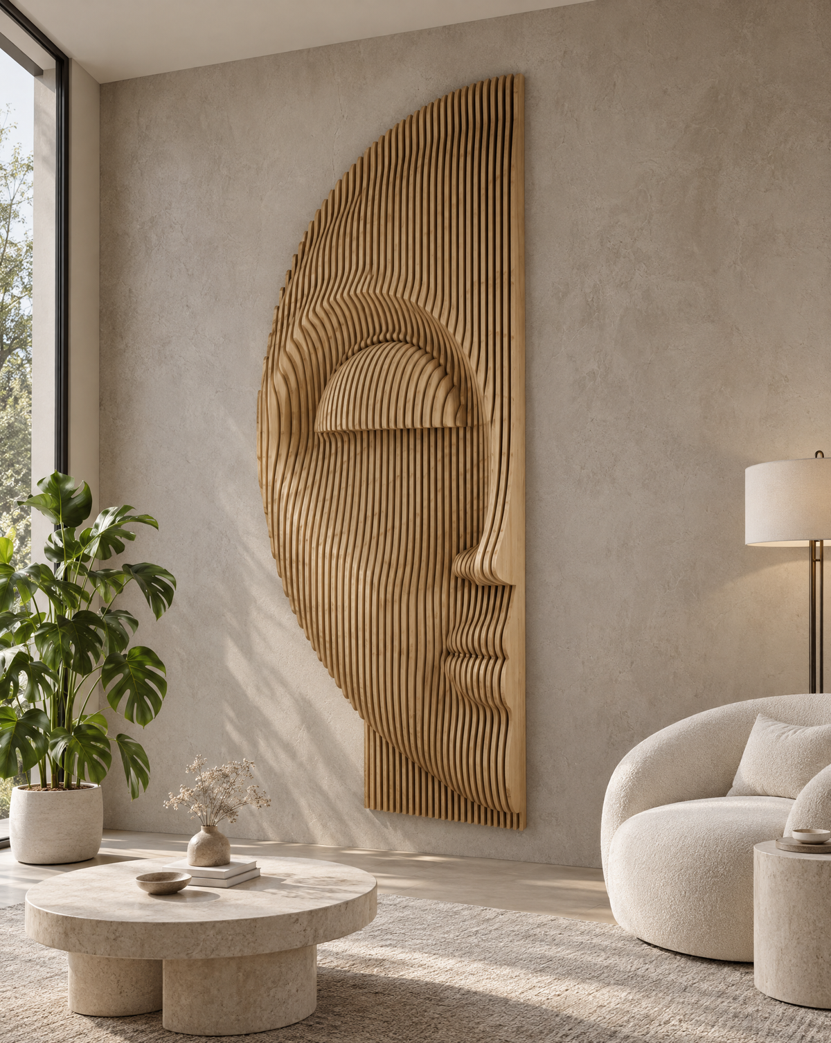 Parametric Half-Face Sculpture