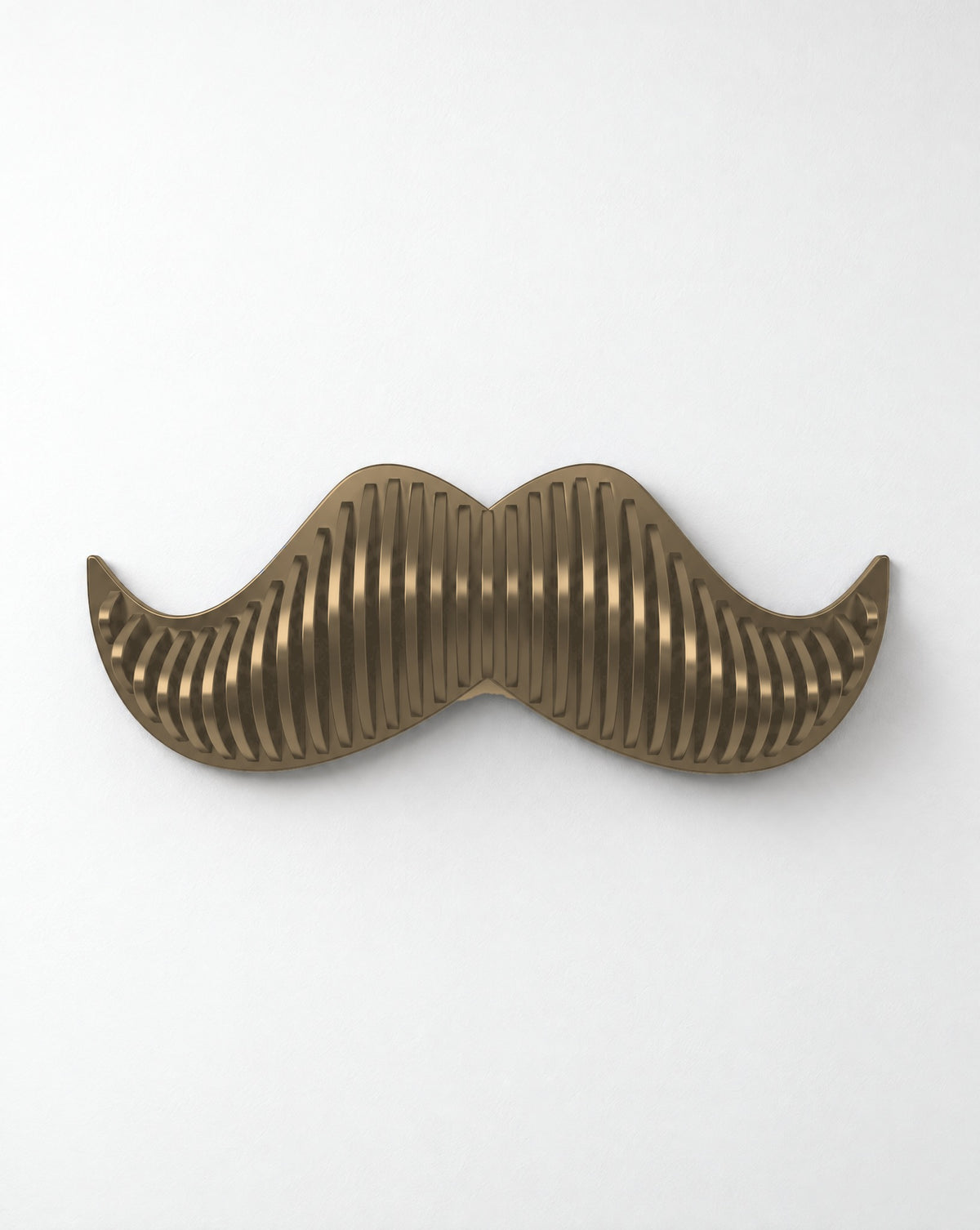 Parametric Moustache wall art in Baltic birch plywood - parametric wall art, made in Mississauga, serving Toronto and the GTA