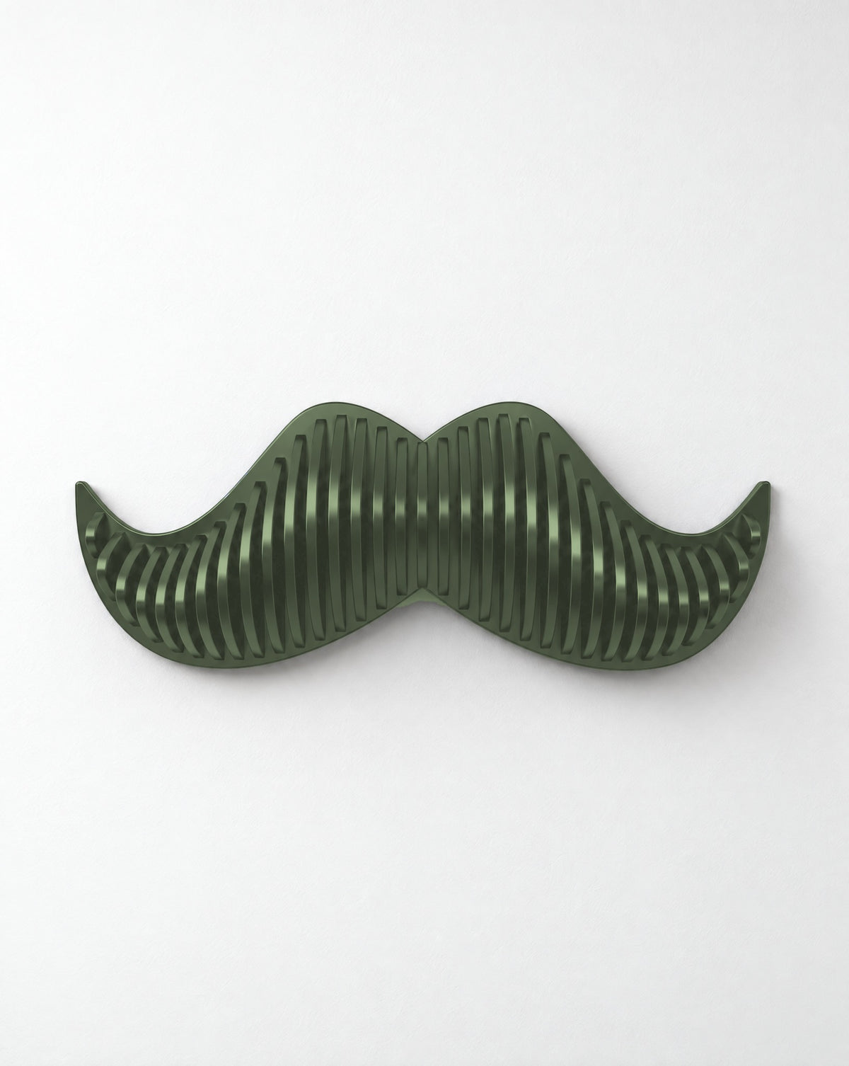 Parametric Moustache wall art in sage green - parametric wall art, made in Mississauga, serving Toronto and the GTA