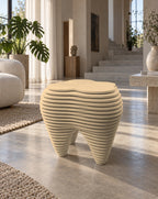 Parametric Tooth Table in unpainted MDF, CNC-cut and made to order in Mississauga for the GTA
